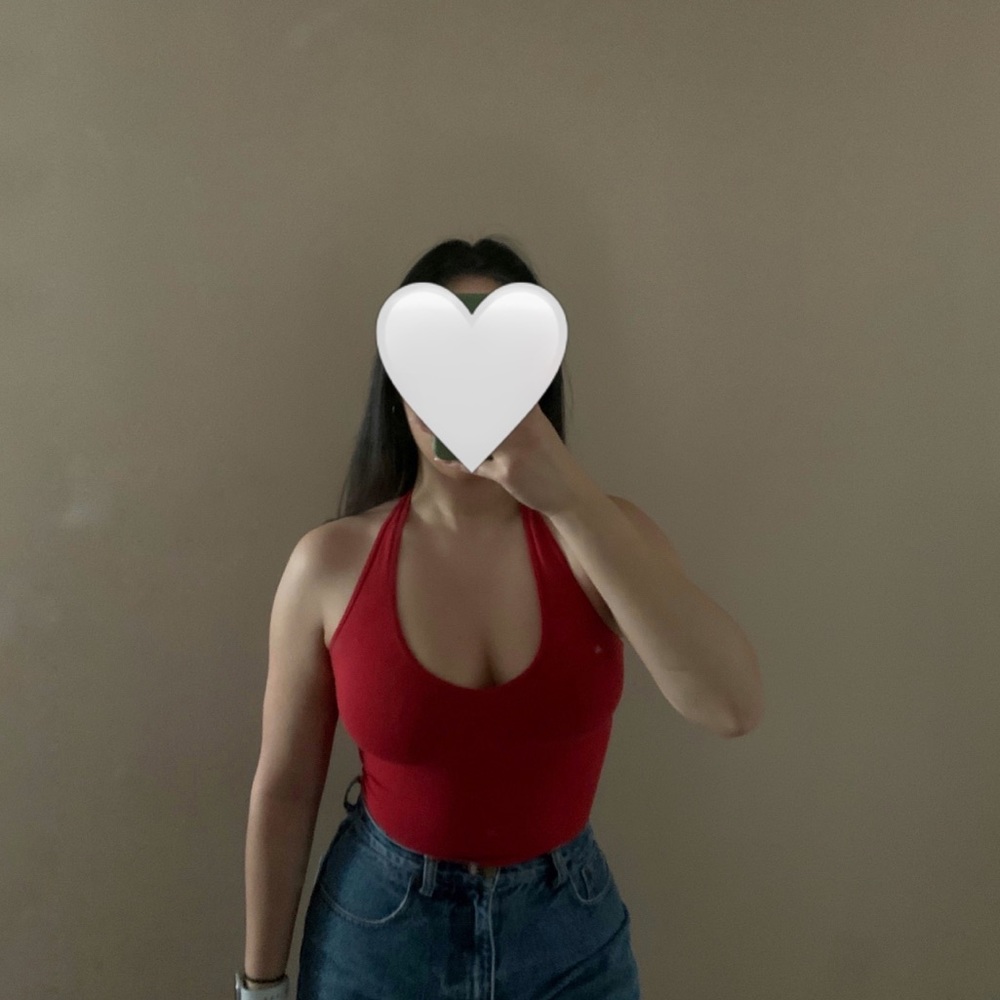 Halter V-neck Crop top